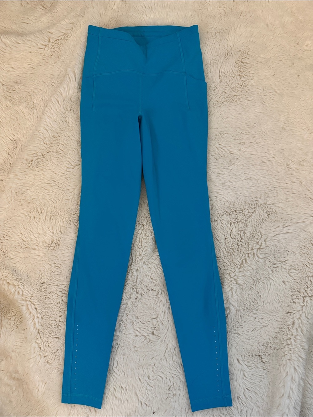 LULULEMON Girls' Bright Turquoise Active Leggings